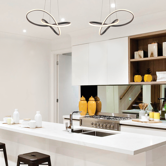 LED Полилей GORDIUS HM92LEDP48BK Aca Lighting 48W 3000K | Osvetlenieto.bg