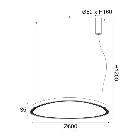 LED Полилей HARMONY BR97LEDP60GD Aca Lighting 54W 3000K | Osvetlenieto.bg LED Полилей HARMONY BR97LEDP60GD Aca Lighting 54W 3000K | Osvetlenieto.bg
