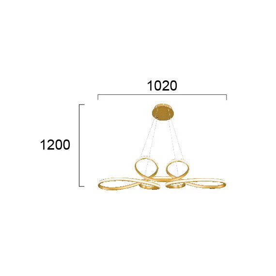 LED Полилей JILL 4263100 Viokef 53W 3000K | Osvetlenieto.bg