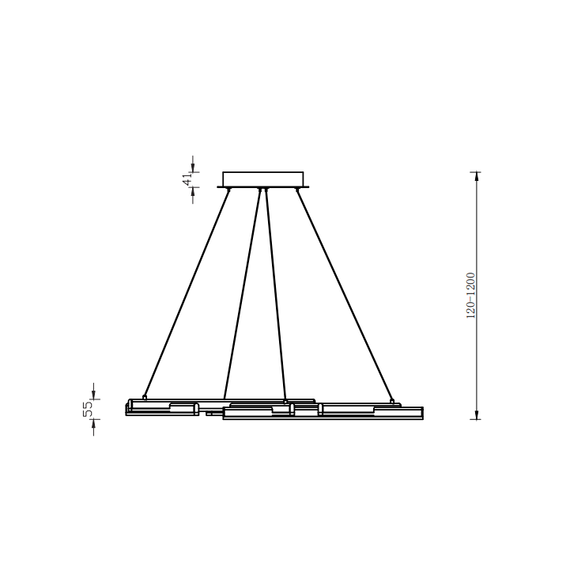 LED Полилей Line MOD016PL-L75MG3K Maytoni 75W 3000K | Osvetlenieto.bg