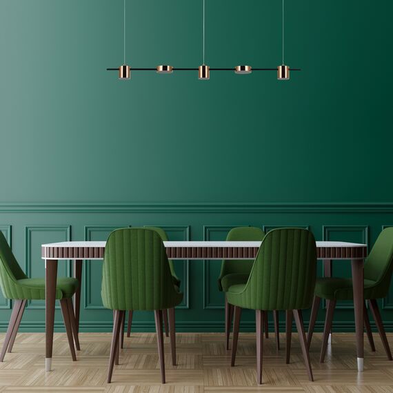 LED Полилей REMDAL PND-16374-5-BK-4K Italux 30W 4000K | Osvetlenieto.bg