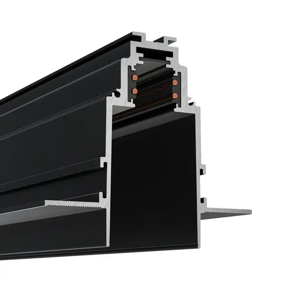 Магнитна шина за вграждане 2 метра Maytoni TRX004-222B черна  48V | Osvetlenieto.bg