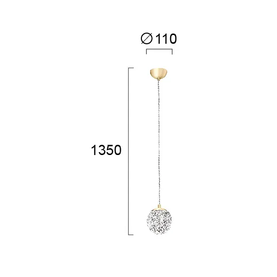 Пендел DIAMOND 4267400 Viokef 1xG9 | Osvetlenieto.bg