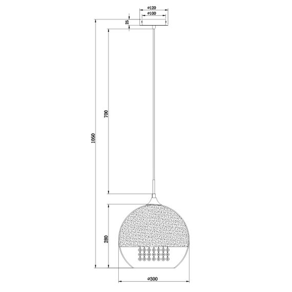 Пендел Fermi Maytoni P140-PL-170-1-N 1xE27 | Osvetlenieto.bg