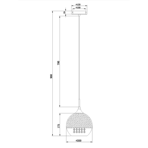 Пендел Fermi P140-PL-110-1-G Maytoni 1xE27 | Osvetlenieto.bg