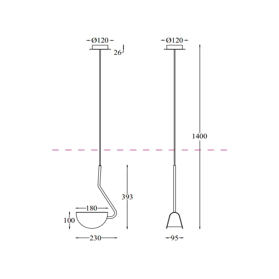 Пендел Mollis MOD126PL-01B Maytoni 1xG9 | Osvetlenieto.bg