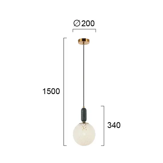 Пендел POLLY 4264100 Viokef 1xE27 | Osvetlenieto.bg