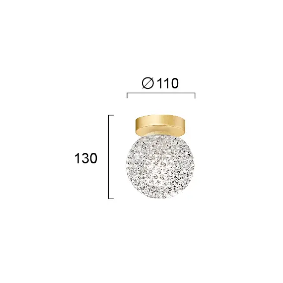 Плафон DIAMOND 4267200 Viokef 1xG9 | Osvetlenieto.bg