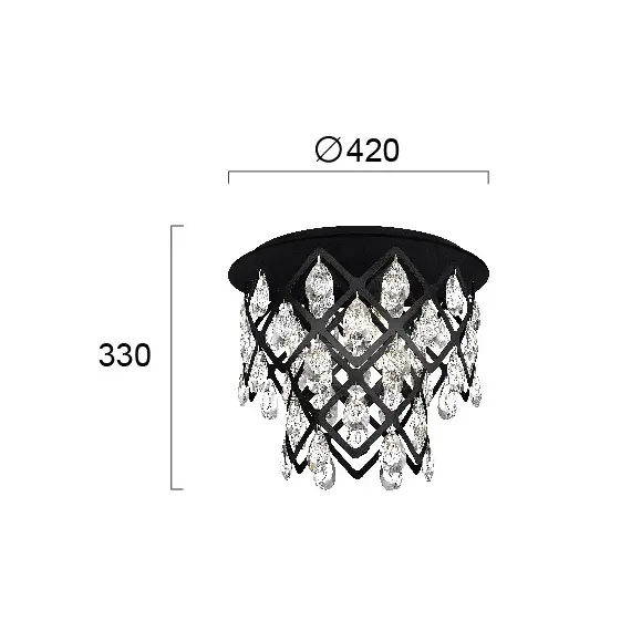 Плафон DOMINIC 4264700 Viokef 3xE14 | Osvetlenieto.bg