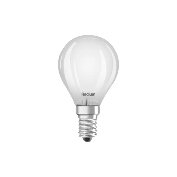 E14 4.2W 2700K Radium LED крушка Filament Матова 470lm P45 Mini-Ball | Osvetlenieto.bg