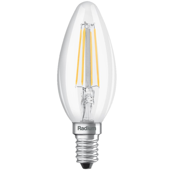 E14 5.5W 2700K Radium LED крушка Filament 806lm B35 | Osvetlenieto.bg