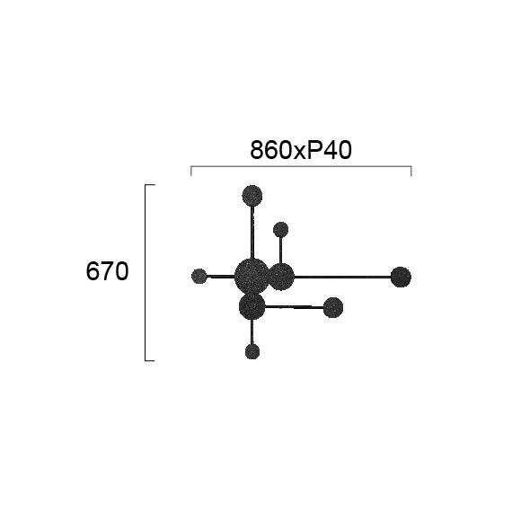 LED Аплик MOSAIC 4267100 18W 3000K | Osvetlenieto.bg