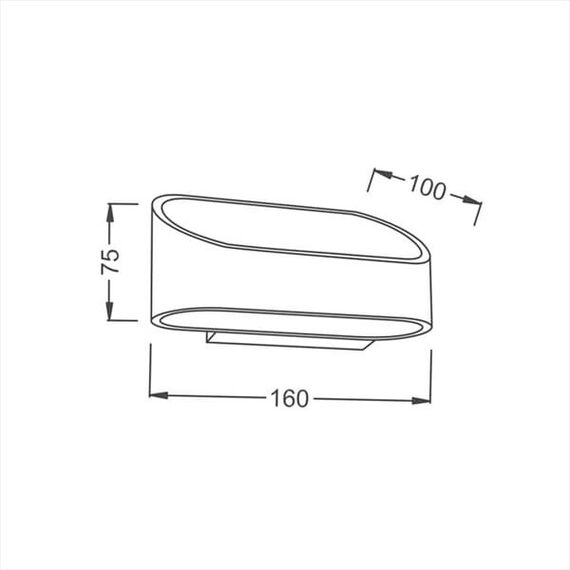 LED Аплик NEPHELE L35039BK Aca Lighting 3W 3000K | Osvetlenieto.bg