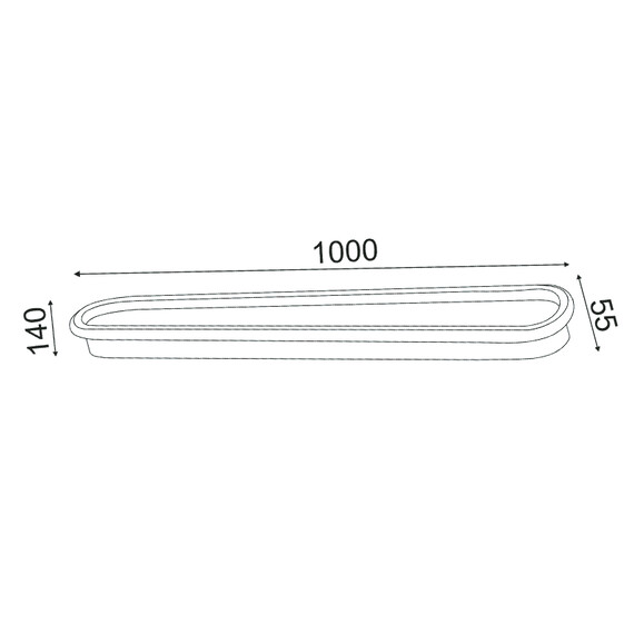 LED Плафон SOLO BR20LEDC100WHD Aca Lighting 36W 3000K | Osvetlenieto.bg