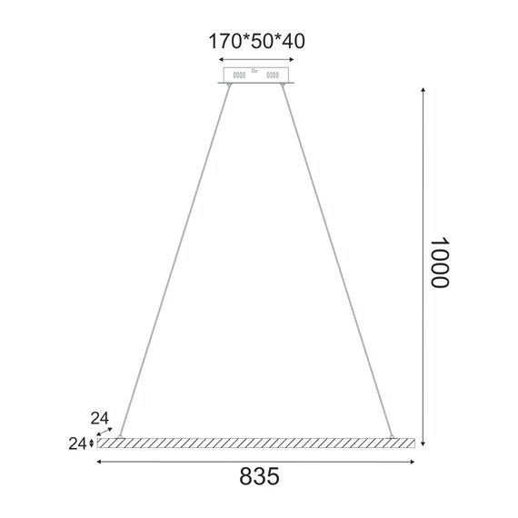LED Полилей CANELA TNK299LED13P Aca Lighting 13W 3000K | Osvetlenieto.bg LED Полилей CANELA TNK299LED13P Aca Lighting 13W 3000K | Osvetlenieto.bg