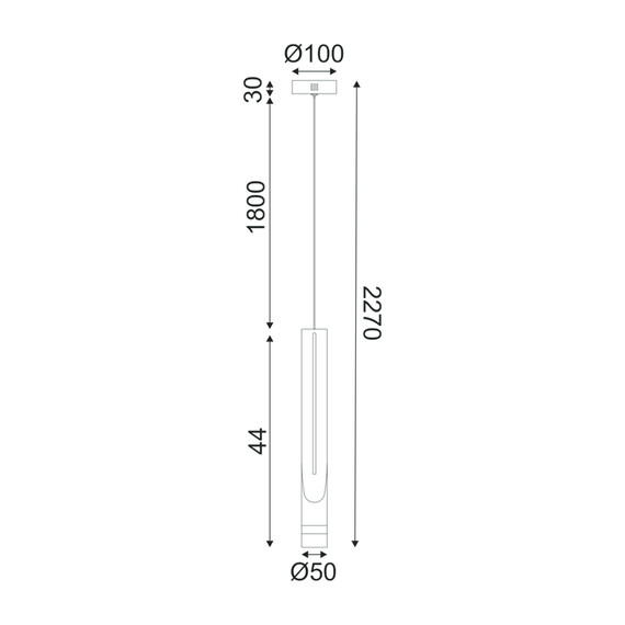 LED Полилей ESTRELA ZM26LEDP6BK Aca Lighting 5W 3000K | Osvetlenieto.bg