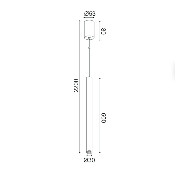 LED Полилей FINO RA31LEDP60GD Aca Lighting 5W 3000K | Osvetlenieto.bg