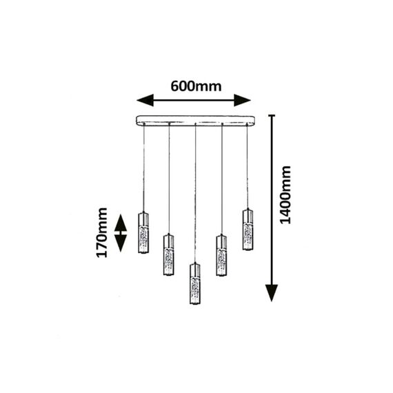 LED Полилей Floresta 6559 Rabalux 20W 4000K | Osvetlenieto.bg