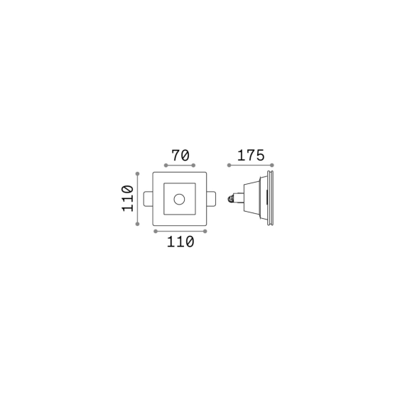 Луна за вграждане Samba Fi1 Square 139029 Ideal Lux GU10 | Osvetlenieto.bg Луна за вграждане Samba Fi1 Square 139029 Ideal Lux GU10 | Osvetlenieto.bg