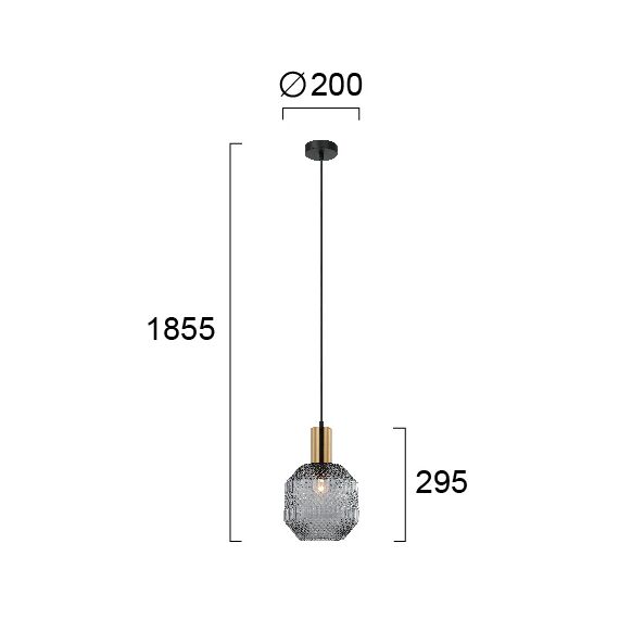 Пендел ARIADNE 4266900 Viokef 1xE27 | Osvetlenieto.bg