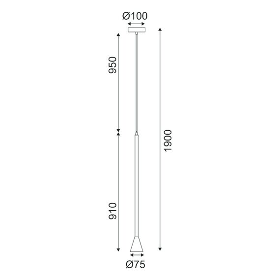 Пендел CLOUZOT YL22801PBK Aca Lighting 1xGU10 | Osvetlenieto.bg