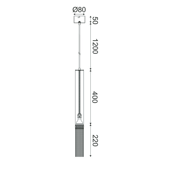 Пендел DOHA YL22291PLG Aca Lighting 1xGU10 | Osvetlenieto.bg