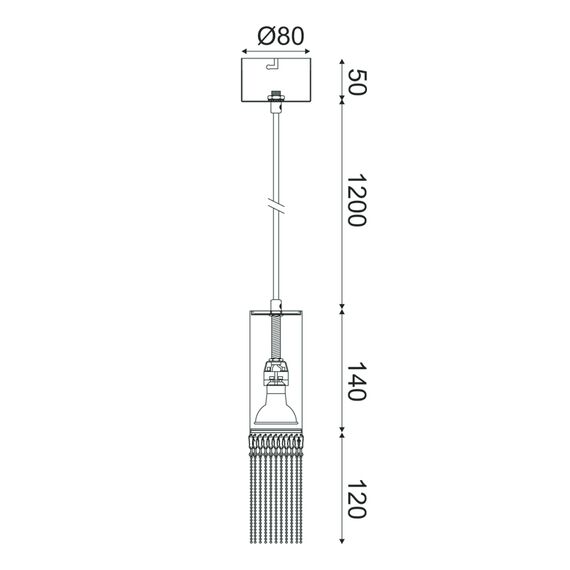 Пендел DOHA YL22291PSG Aca Lighting 1xGU10 | Osvetlenieto.bg