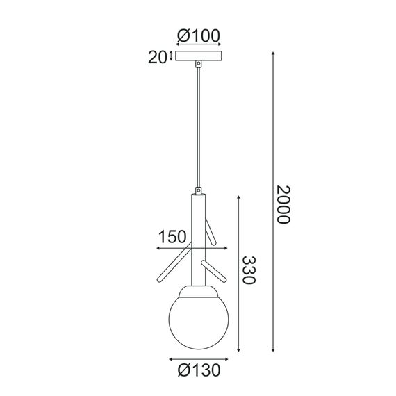 Пендел FLORESTA EF93571P Aca Lighting 1xE14 | Osvetlenieto.bg