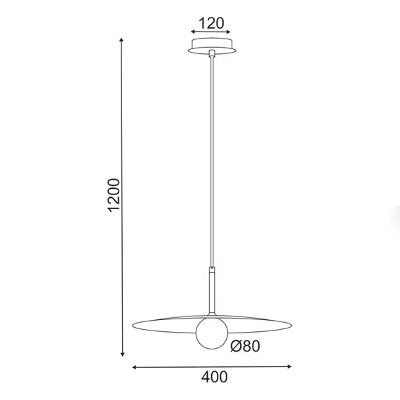 Полилей AFINAR OD94451PG Aca Lighting 1xG9 | Osvetlenieto.bg