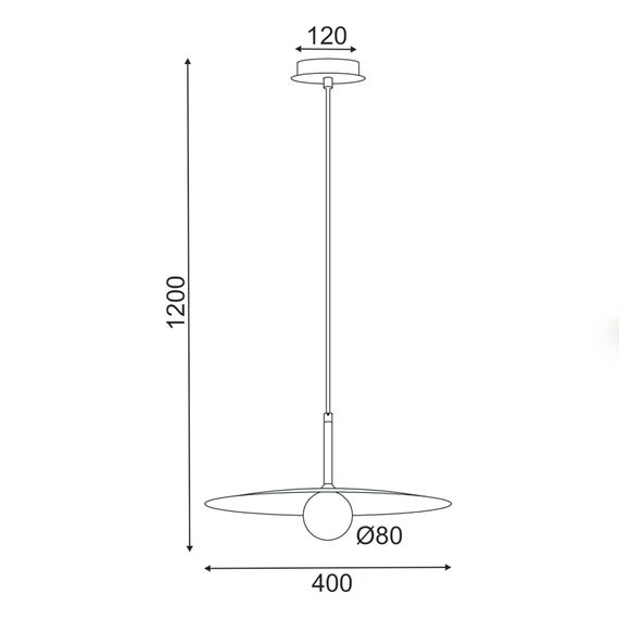 Полилей AFINAR OD94451PW Aca Lighting 1xG9 | Osvetlenieto.bg