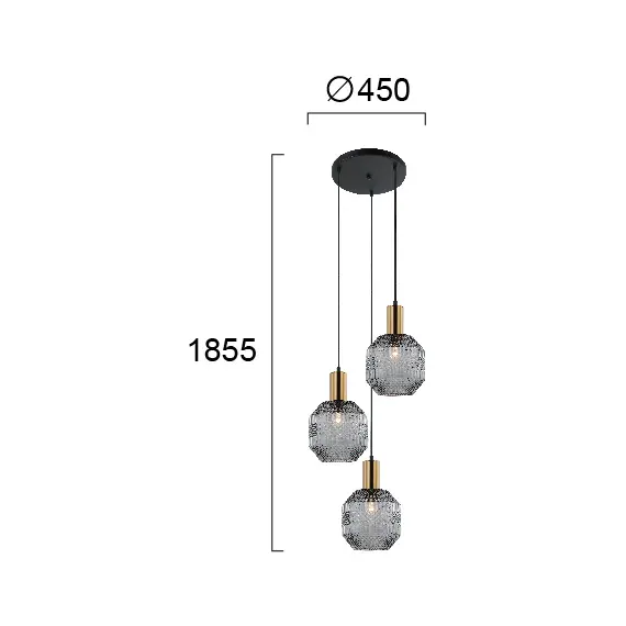 Полилей ARIADNE 4267000 Viokef 3xE27 | Osvetlenieto.bg