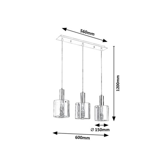 Полилей Donati 5250 Rabalux 3xE27 | Osvetlenieto.bg Полилей Donati 5250 Rabalux 3xE27 | Osvetlenieto.bg