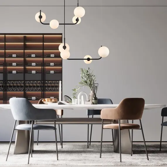 Полилей Ferrand MDM-4123/8 BK Italux | Osvetlenieto.bg