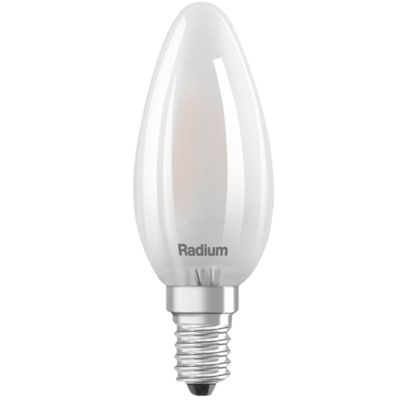 E14 4.8W 2700K Radium LED крушка Filament Матова Димируема 470lm B35 | Osvetlenieto.bg
