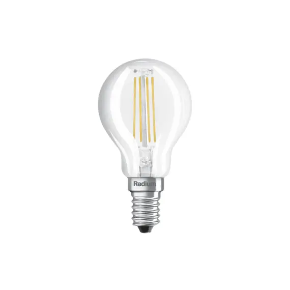 E14 3.4W 2700K Radium LED крушка Filament Димируема 470lm P45 Mini-Ball | Osvetlenieto.bg
