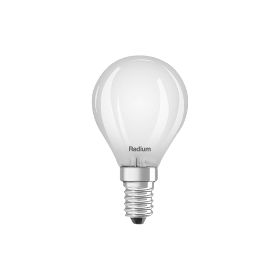 E14 4W 4000K Radium LED крушка Filament Матова 470lm P45 Mini-Ball | Osvetlenieto.bg