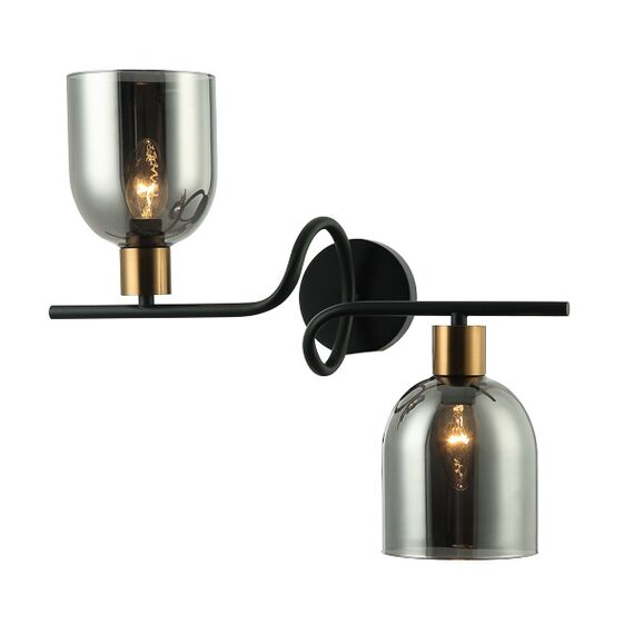 Аплик Servio WL-66892-2A-BK-SG Italux 2xE14 | Osvetlenieto.bg