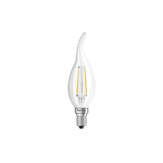 E14 4W 2700K Radium LED крушка Filament извит връх 470lm B35 | Osvetlenieto.bg