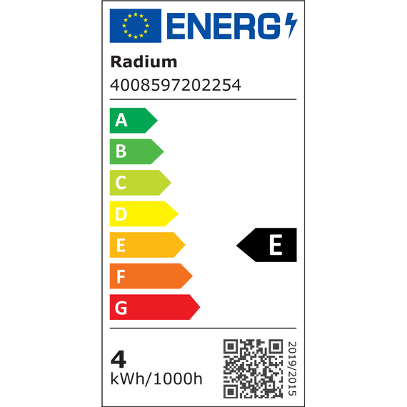 E27 4W 2700K Radium LED крушка Filament Матова 470lm A60 | Osvetlenieto.bg