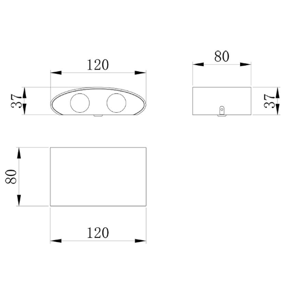 Фасаден аплик Strato O417WL-L4W3K Maytoni 4W 3000K | Osvetlenieto.bg