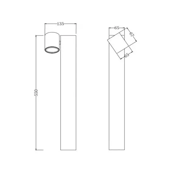 Градинска лампа Wall Street O010FL-01B Maytoni 1xGU10 | Osvetlenieto.bg
