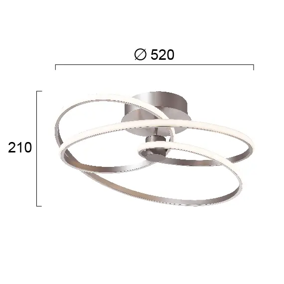 LED Плафон CORT 4275600 Viokef 40W 3000K | Osvetlenieto.bg