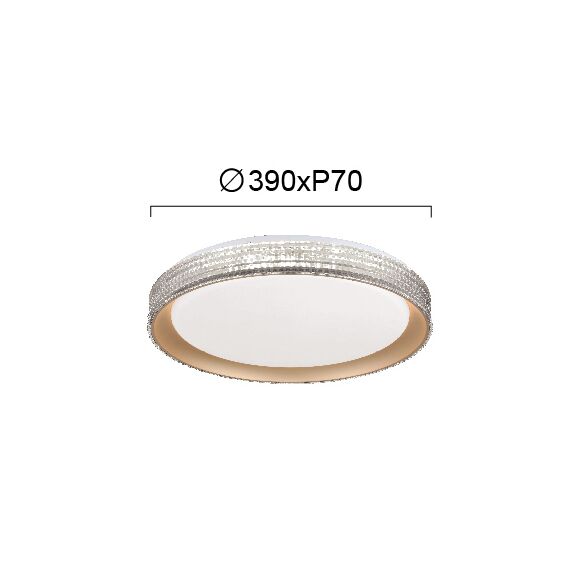 LED Плафон RENATA 4265601 Viokef 23W 3000K-6000K | Osvetlenieto.bg