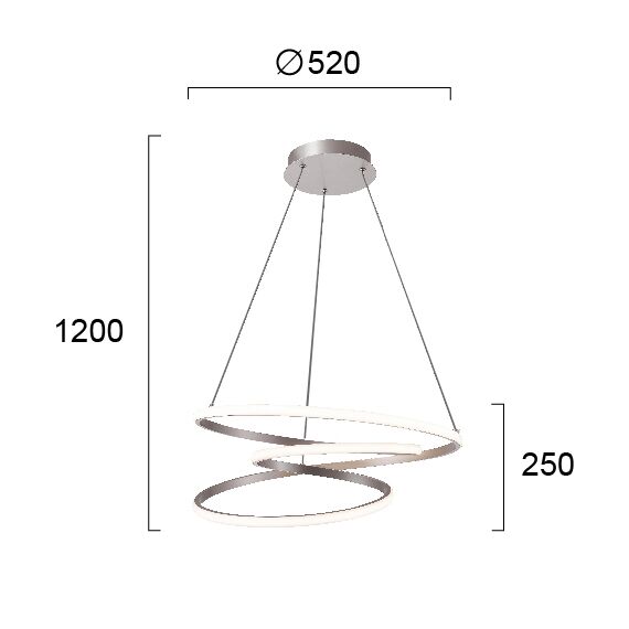 LED Полилей CORT 4275500 Viokef 40W 3000K | Osvetlenieto.bg
