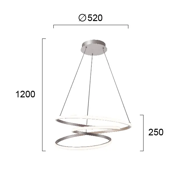 LED Полилей CORT 4275500 Viokef 40W 3000K | Osvetlenieto.bg