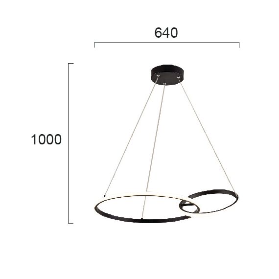 LED Полилей DOUBLE 4275800 Viokef 36W 3000K | Osvetlenieto.bg LED Полилей DOUBLE 4275800 Viokef 36W 3000K | Osvetlenieto.bg