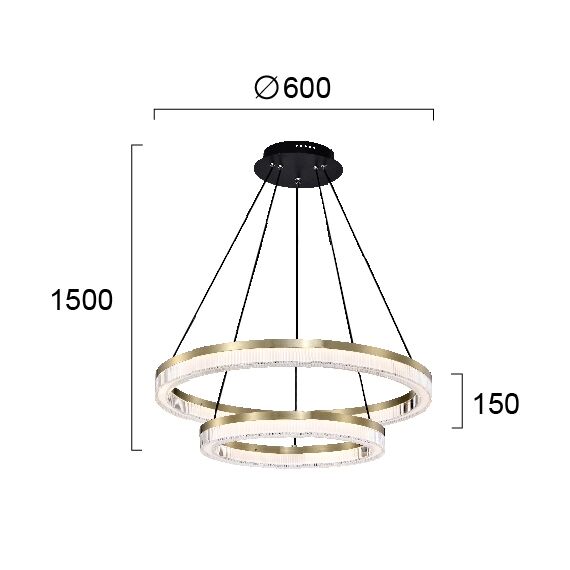 LED Полилей HAPPINESS 4273900 Viokef 43.6W 3000K | Osvetlenieto.bg