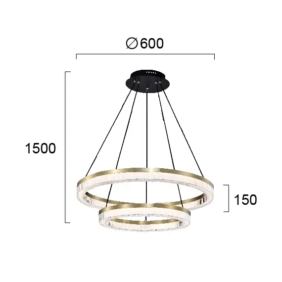 LED Полилей HAPPINESS 4273900 Viokef 43.6W 3000K | Osvetlenieto.bg