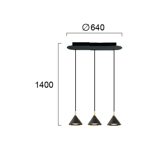 LED Полилей JOLLY 4274200 Viokef 27.7W 3000K | Osvetlenieto.bg
