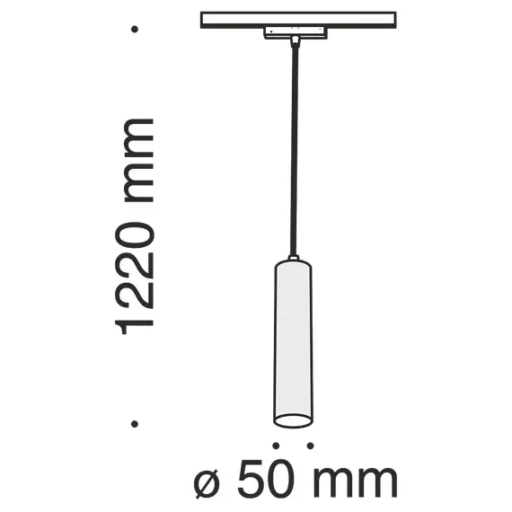 Пендел за магнитна шина Focus LED TR016-2-12W4K-B Maytoni 12W 4000K 48V | Osvetlenieto.bg